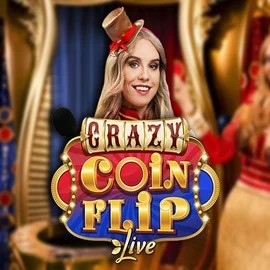 Crazy Coin Flip logo by Evolution at Betninja Casino